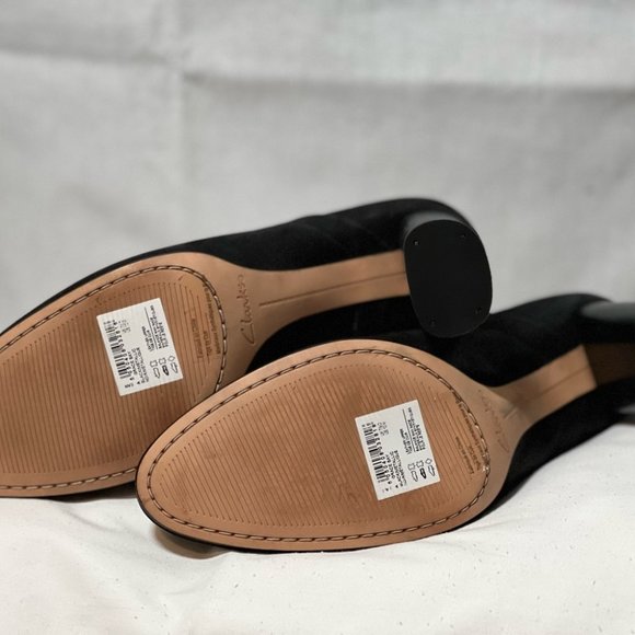 Women’s Clark’s Heels New! Size 10 Black Metallic - Picture 4 of 4